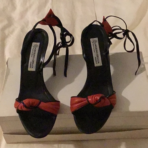Red strap shoes size 36 - Picture 1 of 3